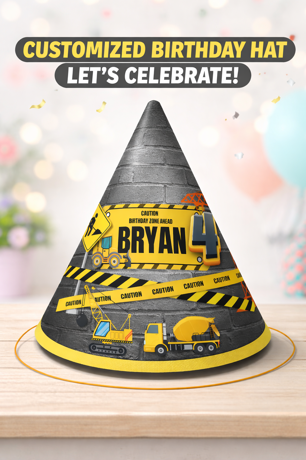 Customized Birthday Hat