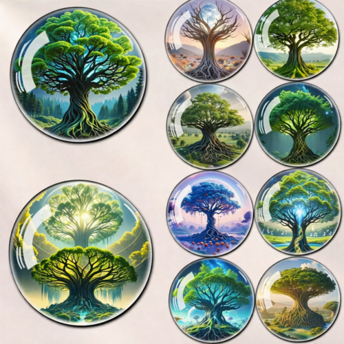 Round acrylic magnets