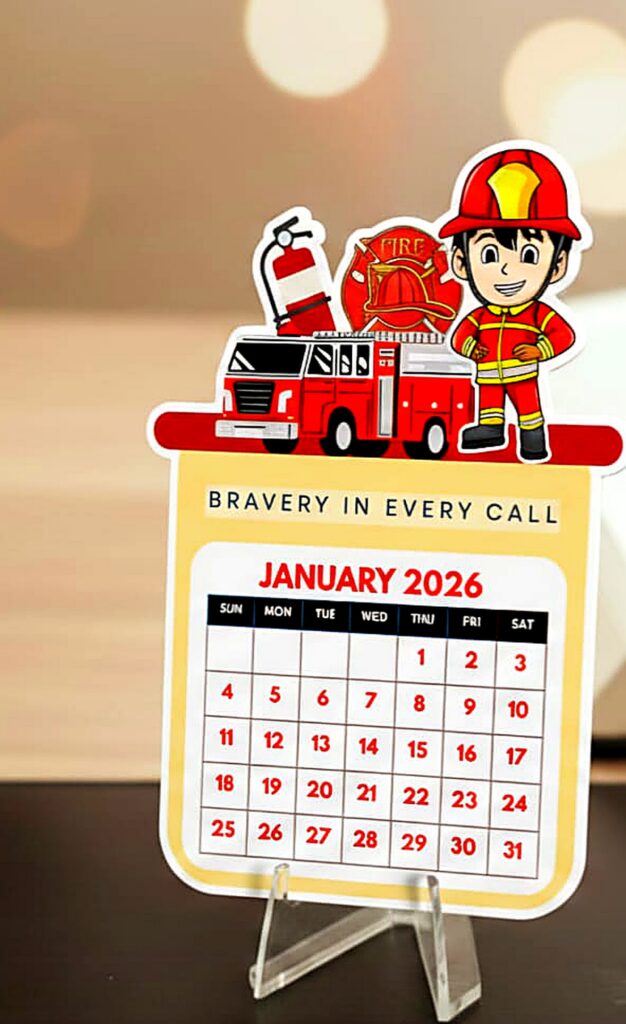 Premium Acrylic Desk Calendar - Professional