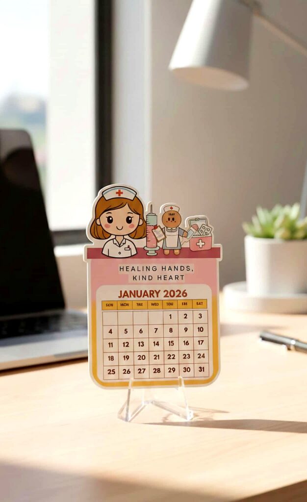 Premium Acrylic Desk Calendar - Nurse