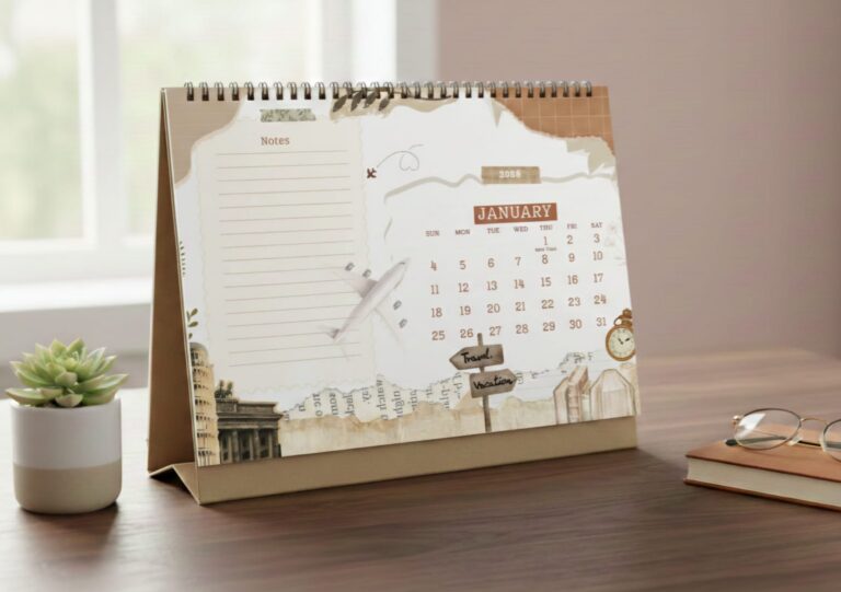 Premium A5 Spiral Calendar