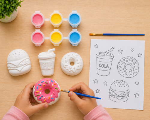 DIY Painting 3 Fast Food Combo Pack 🎨