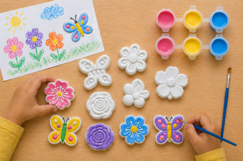 DIY Painting 5 flowers Combo Pack 🎨