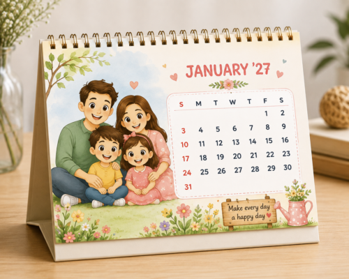 Spiral Desk Calendar