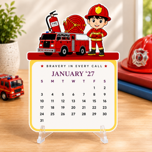 Cute firefighter-themed design