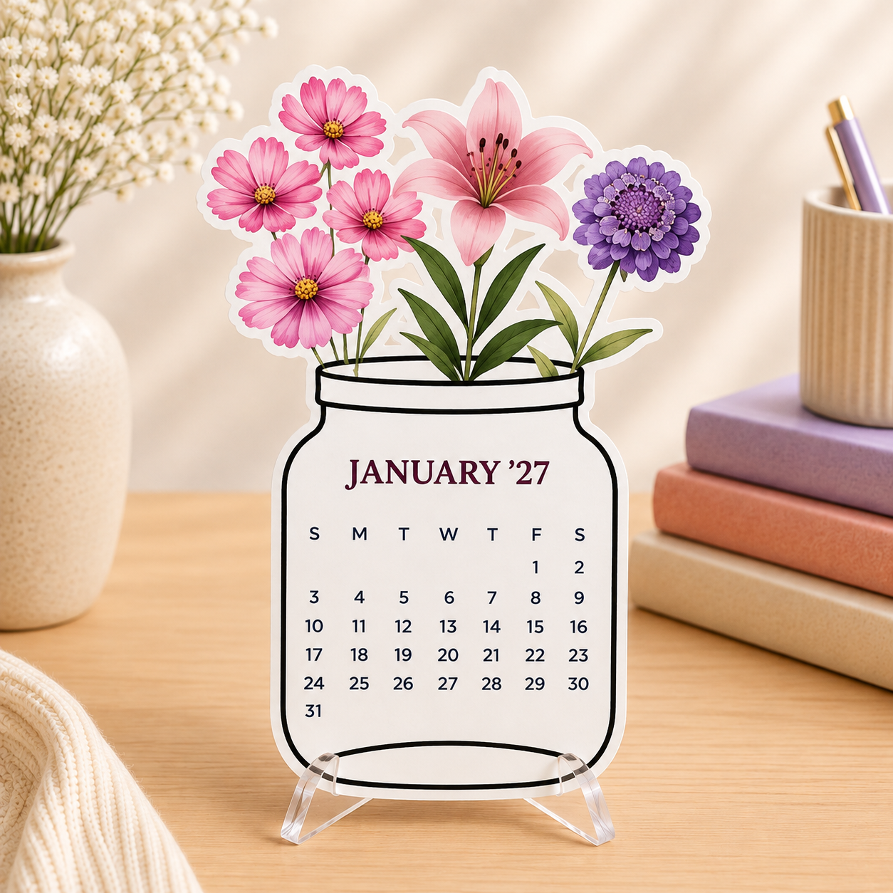 A Bouquet for Every Month — 2027 Calendar