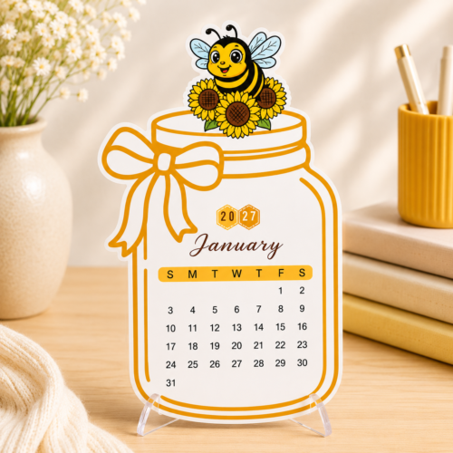 Sweet as Honey — 2027 Bee & Sunflower Calendar